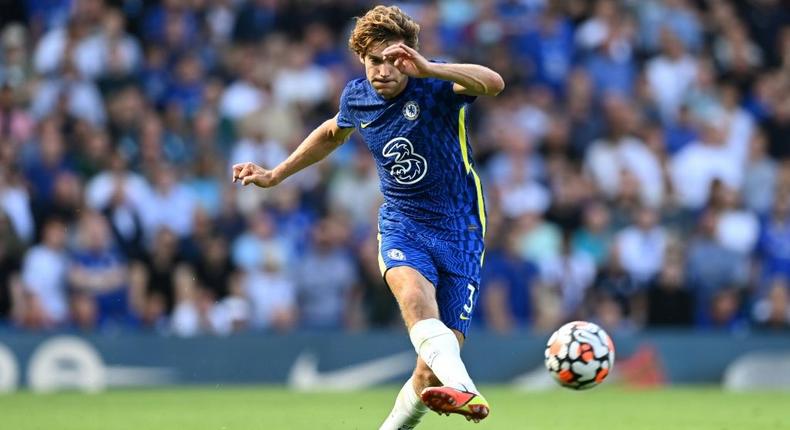 Chelsea's Spanish defender Marcos Alonso will no longer take the knee before matches Creator: Glyn KIRK