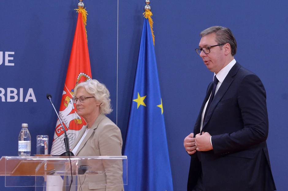 Aleksandar Vučić i Kristin Lambreht