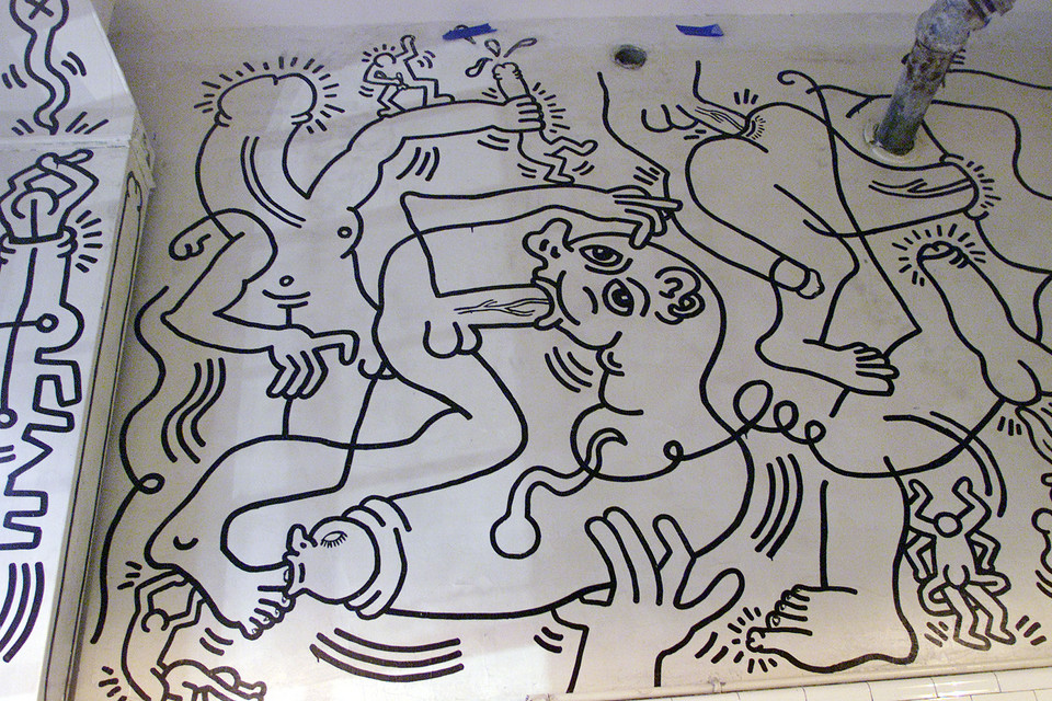 Dzieło Keitha Haringa w centrum LGBT w Nowym Jorku