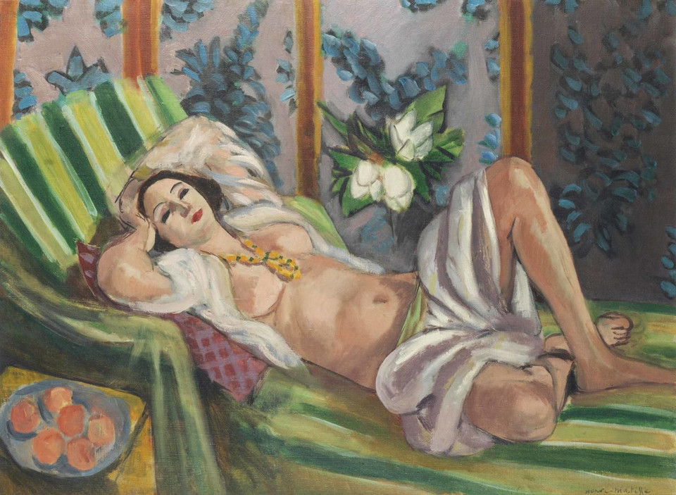 80,8 mln dol. - Henri Matisse, &quot;Odaliska z magnoliami&quot; (&quot;Odalisque couchée aux magnolias&quot;), 1923