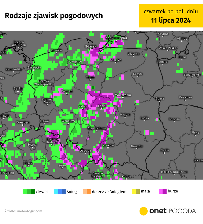 Upałom będą towarzyszyć gwałtowne burze