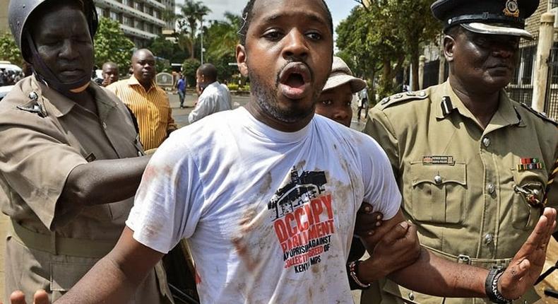 File image of activist Boniface Mwangi