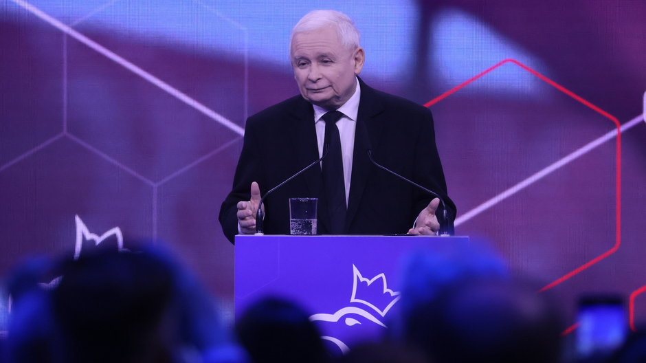 Jarosław Kaczyński na konwencji programowej Prawa i Sprawiedliwości (14.05.2023)