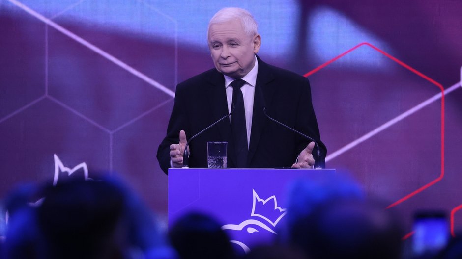 Jarosław Kaczyński na konwencji programowej Prawa i Sprawiedliwości (14.05.2023)