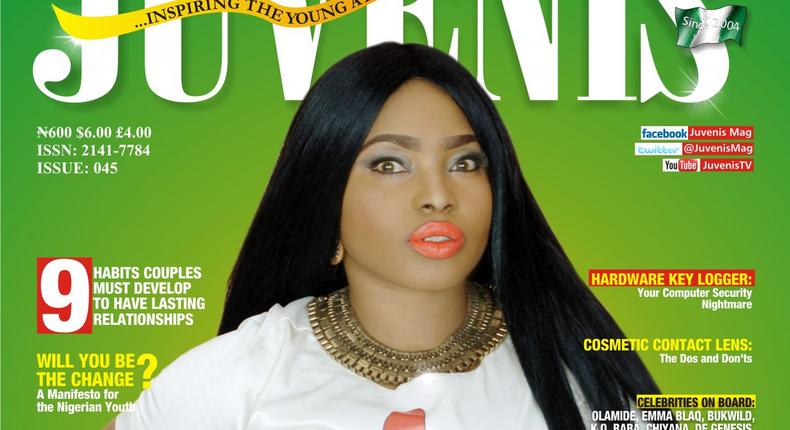 Halima Abubakar covers Juvenis Magazine