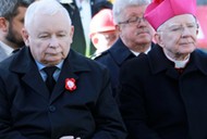 Prezes PiS Jarosław Kaczyński i abp Marek Jędraszewski