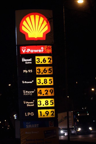 Ceny benzyny, oleju napędowego i gazu LPG w 2009 roku