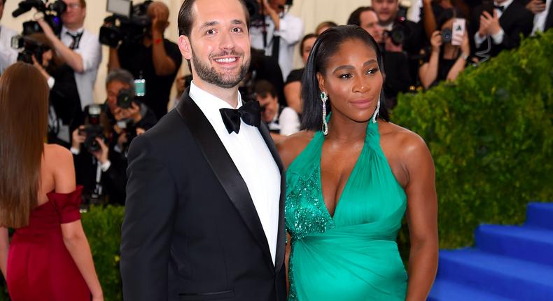 Reddit founder Alexis Ohanian and Serena Williams.