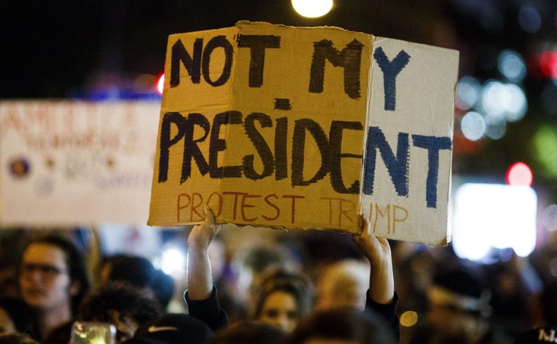 NOWY JORK. PROTESTY PRZECIWKO WYBOROWI DONALDA TRUMPA NA PREZYDENTA