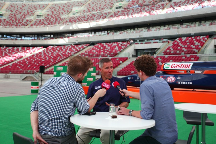 Andy Green w trakcie wywiadu