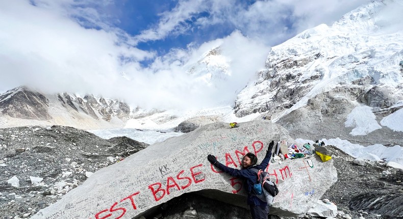 I hiked to Everest Base Camp in October 2022.Hope Chen