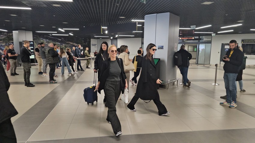 Nataša Bekvalac na aerodromu