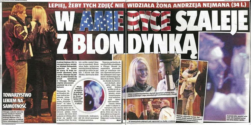 Nejman z tajemniczą blondynką