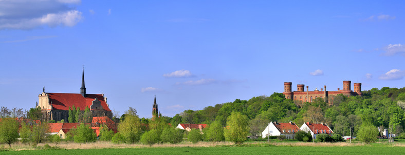 Kamieniec Ząbkowicki - panorama z zamkiem
