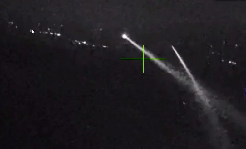 Ukraińskie helikoptery obserwowane z rosyjskiego drona.