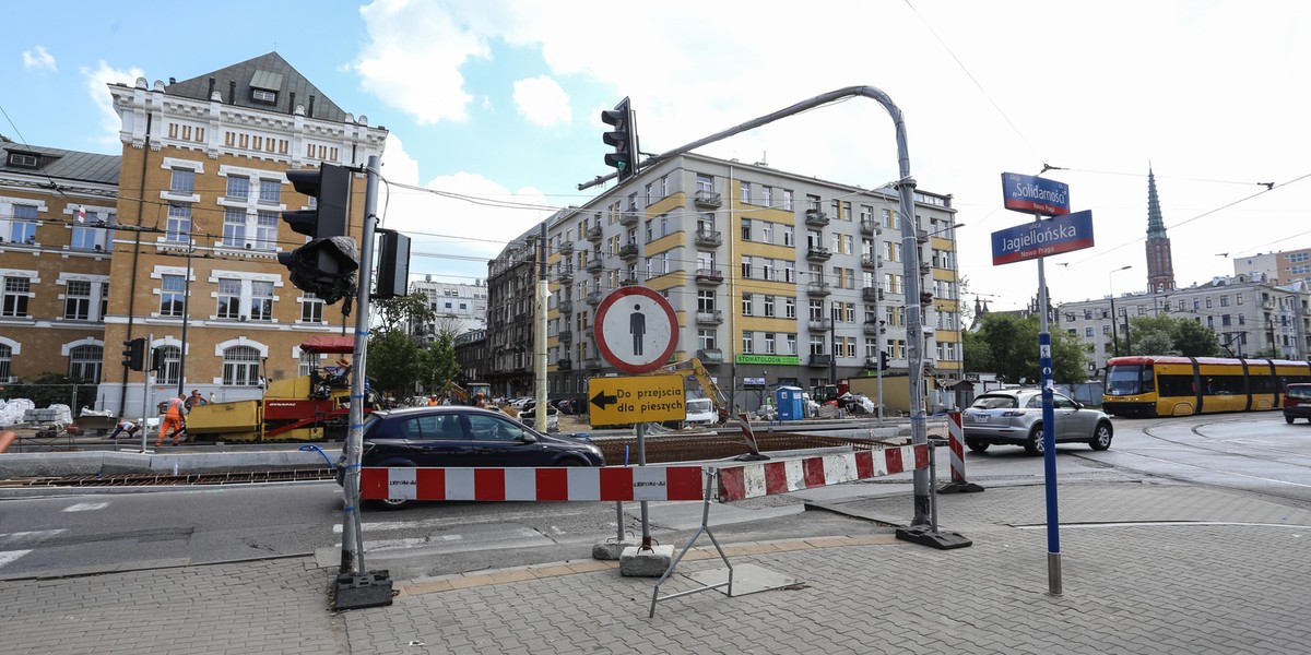 Tramwaje nie jadą na pl. Wileński