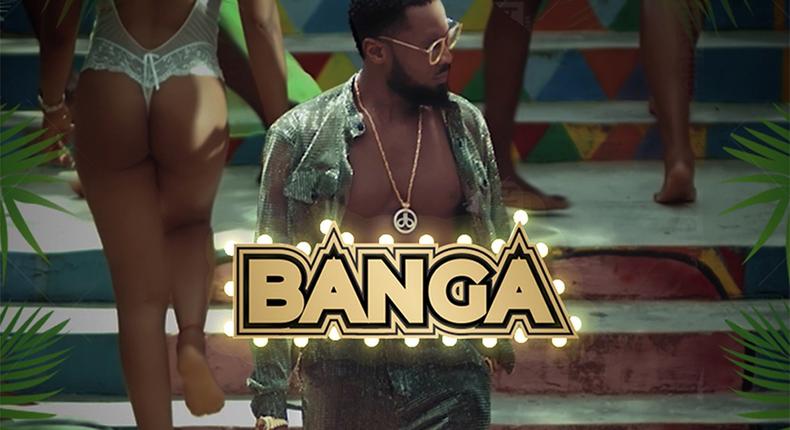 Moet Abebe dishes sexy energy in D'Banj's new video for, 'BANGA.' (DB)