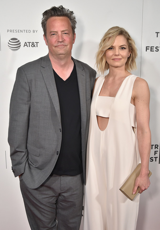 Matthew Perry i Jennifer Morrison na premierze filmu "The Circle. Krąg"