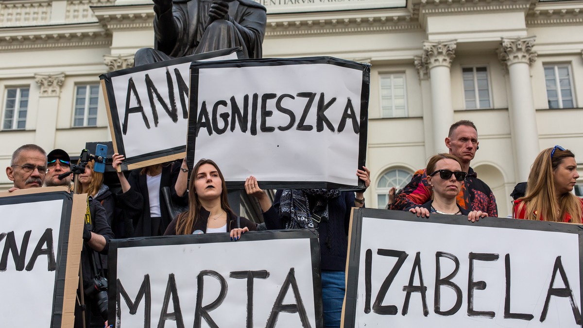 Protest pod hasłem Ani jednej więcej w Warszawie.