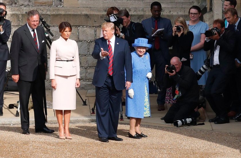 Ogromna wpadka Donalda Trumpa. Królowa była zniesmaczona