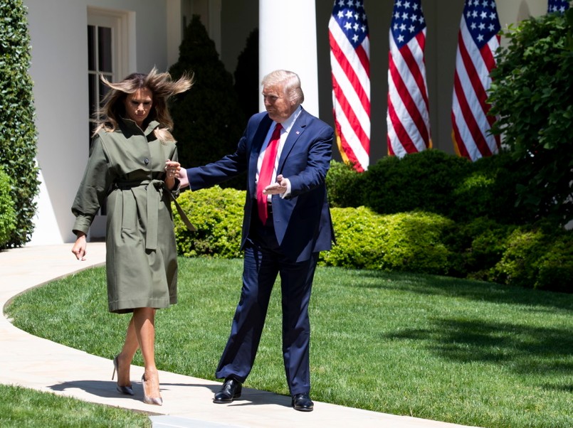 Melania i Donald Trumpowie