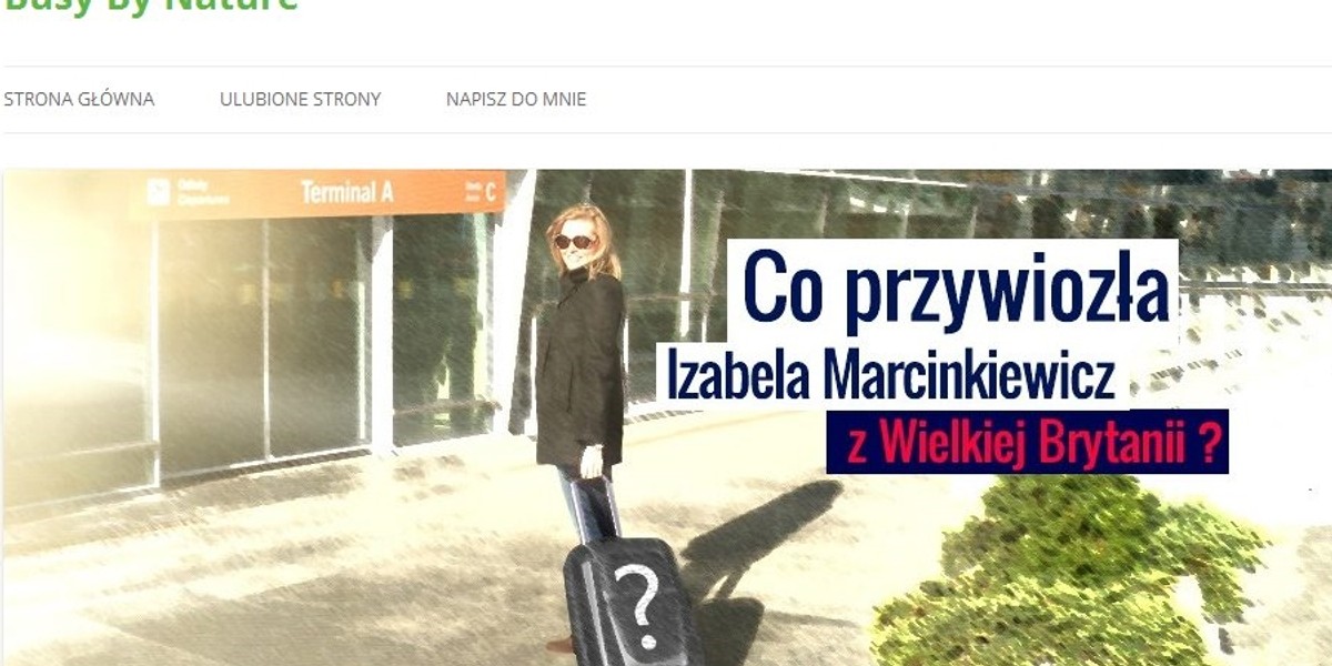 Blog Izabeli Marcinkiewicz