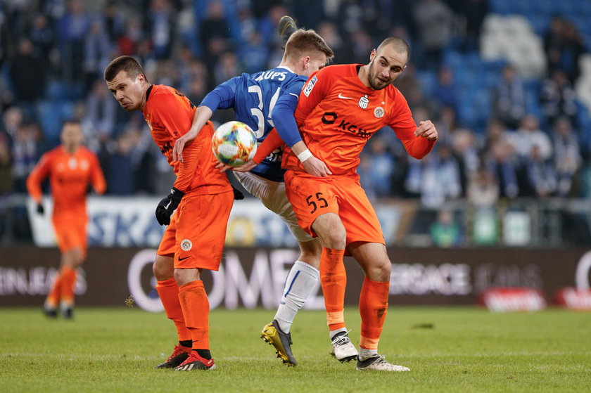 Ekstraklasa , pilka nozna , Lech Poznan - Zaglebie Lubin Polish Football Extraleague 