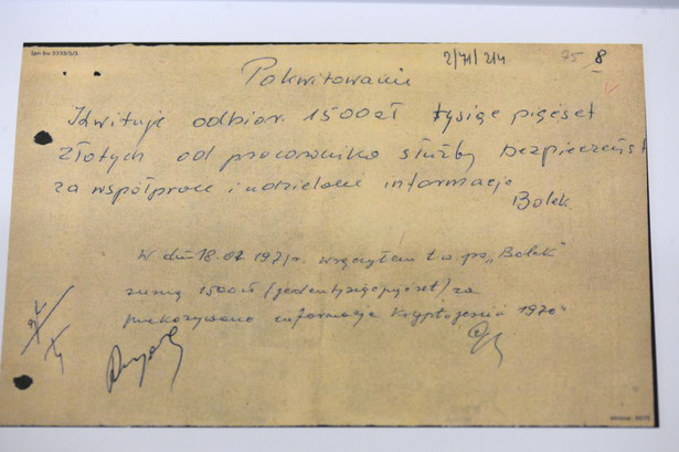 Dokument z archiwum Kiszczaka udostępniony przez IPN