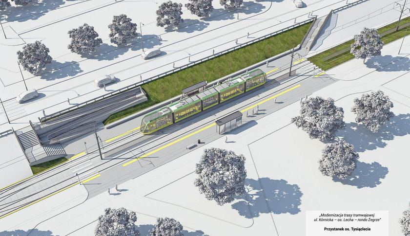 Wizualizacja trasy tramwajowej