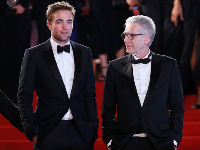 Robert Pattinson i David Cronenberg na premierze 'Cosmopolis' w Cannes