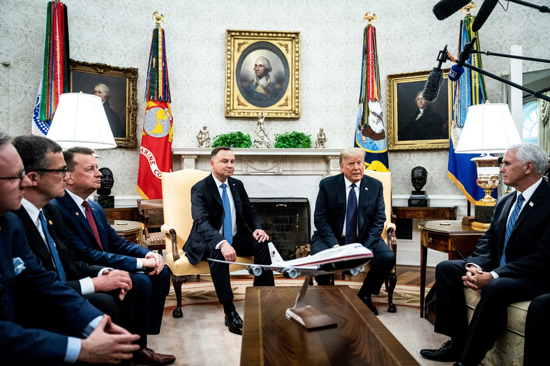 US President Donald J. Trump meets with Polish President Andrzej Duda in the Oval Office