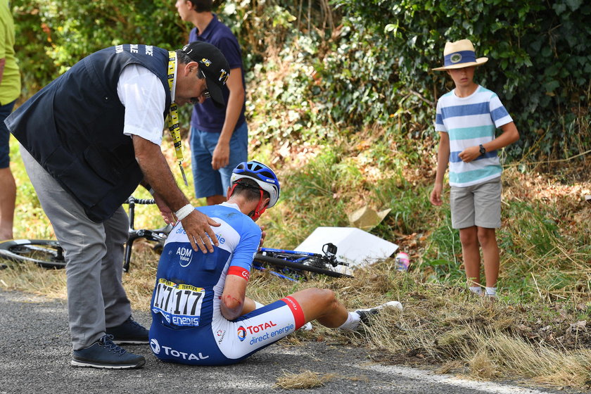 Niki Terpstra miał groźny wypadek na treningu