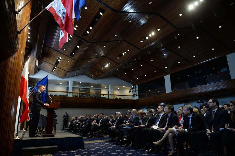 Prezydent RP Andrzej Duda w The National Press Club w Waszyngtonie