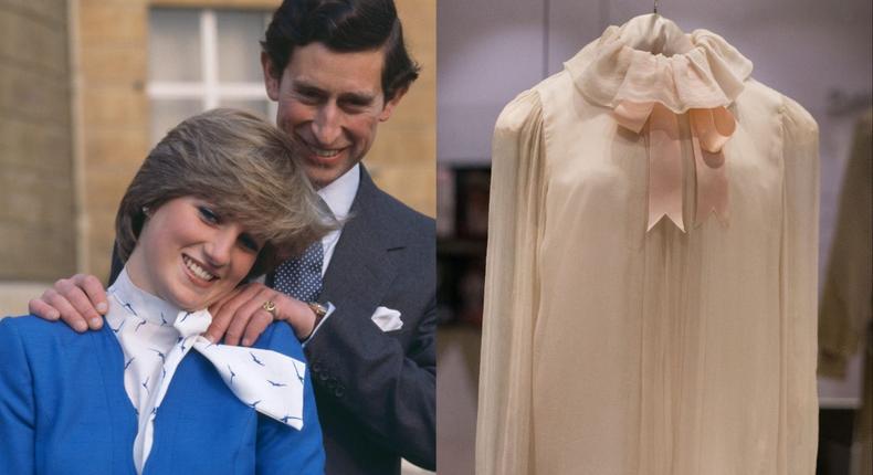 Princess Diana's top is going on auction.Hulton Archive/DANIEL LEAL/AFP via Getty Images