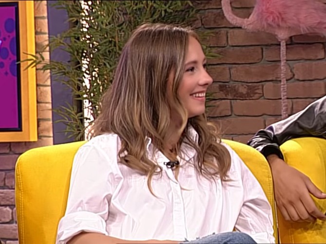 Jovana Stojiljković u emisiji "Amidži šou"