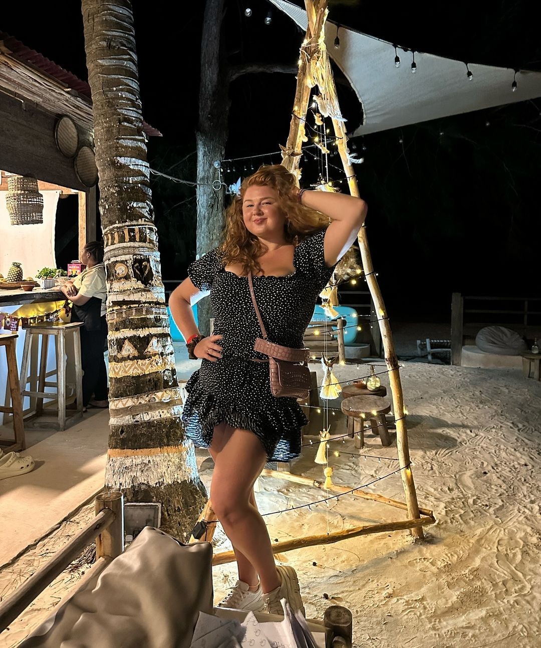 Evelyn si užívala dovolenku na Zanzibare.