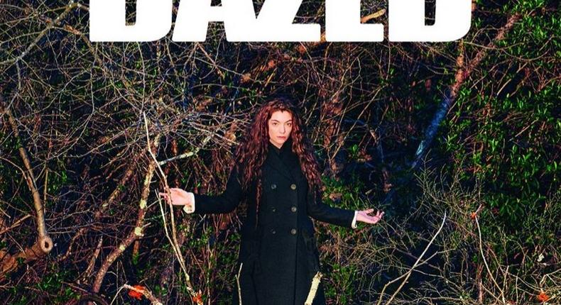 Lorde covers Dazed Magazine Summer 2015 issue