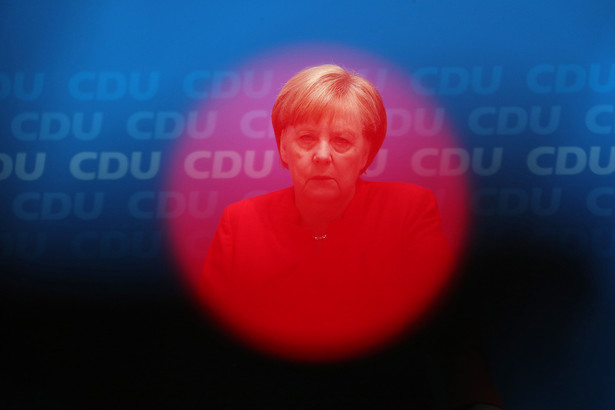 Angela Merkel w czasie konferencji prasowej CDU. Berlin, Niemcy, 18.06.2018