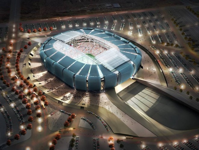 Projekt jednego z biur mających stworzyć projekt Stadionu Narodowego
