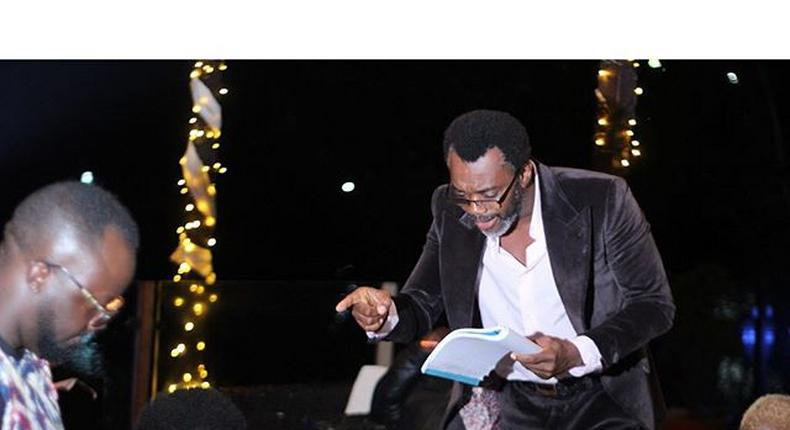 Wale Ojo in action during the reading session for 'The CEO.'