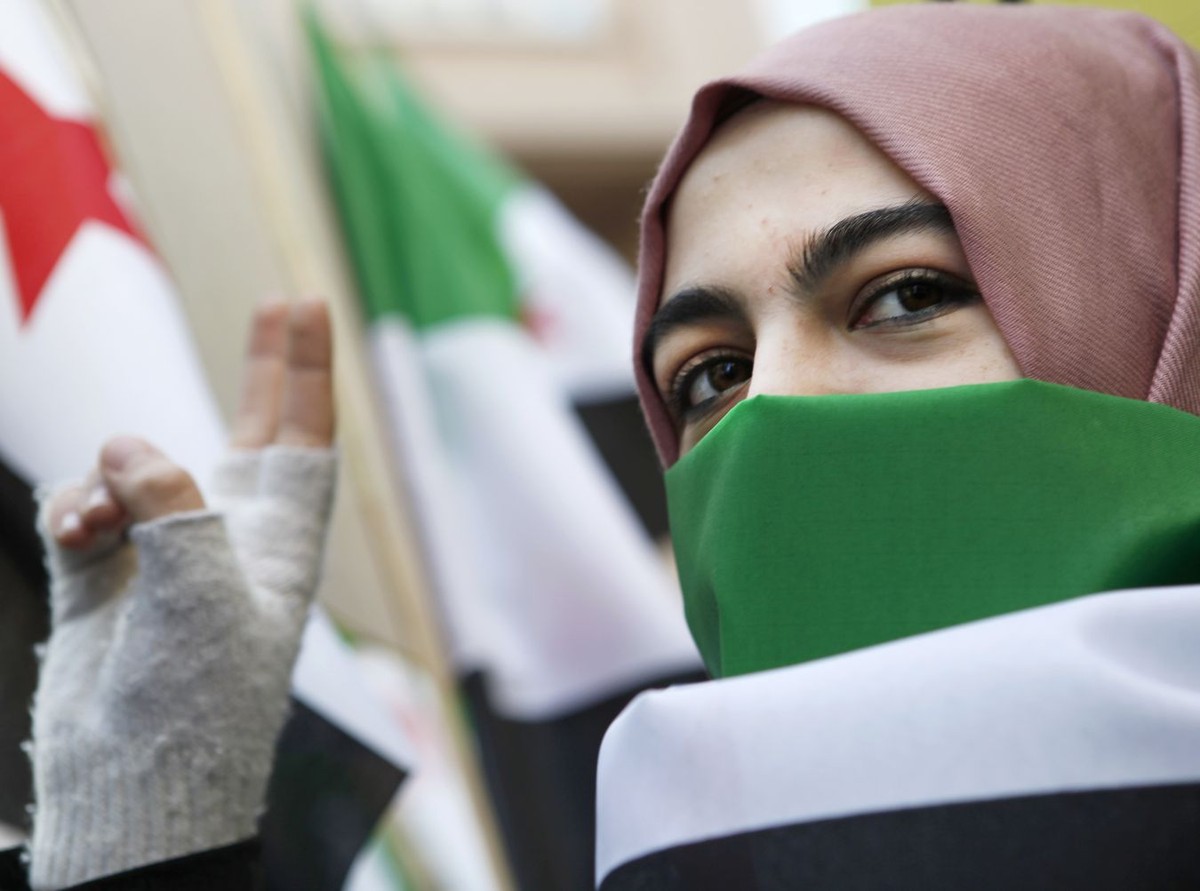 Uczestnik syryjskich protestów