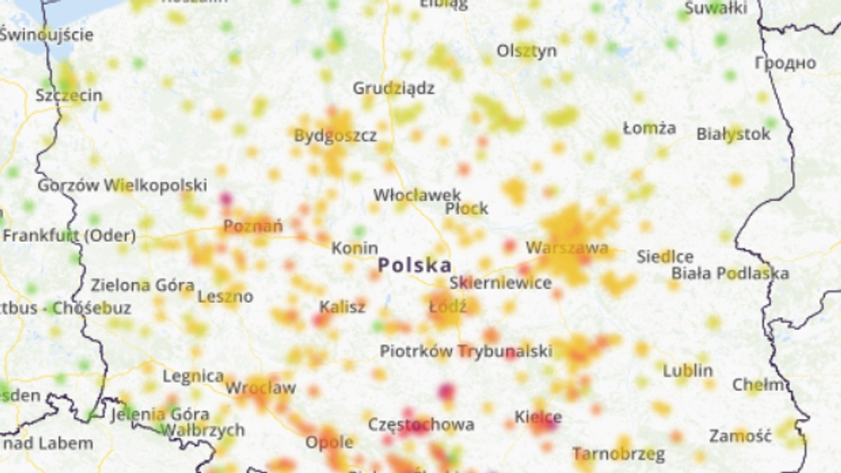 Smog w Polsce 19.12