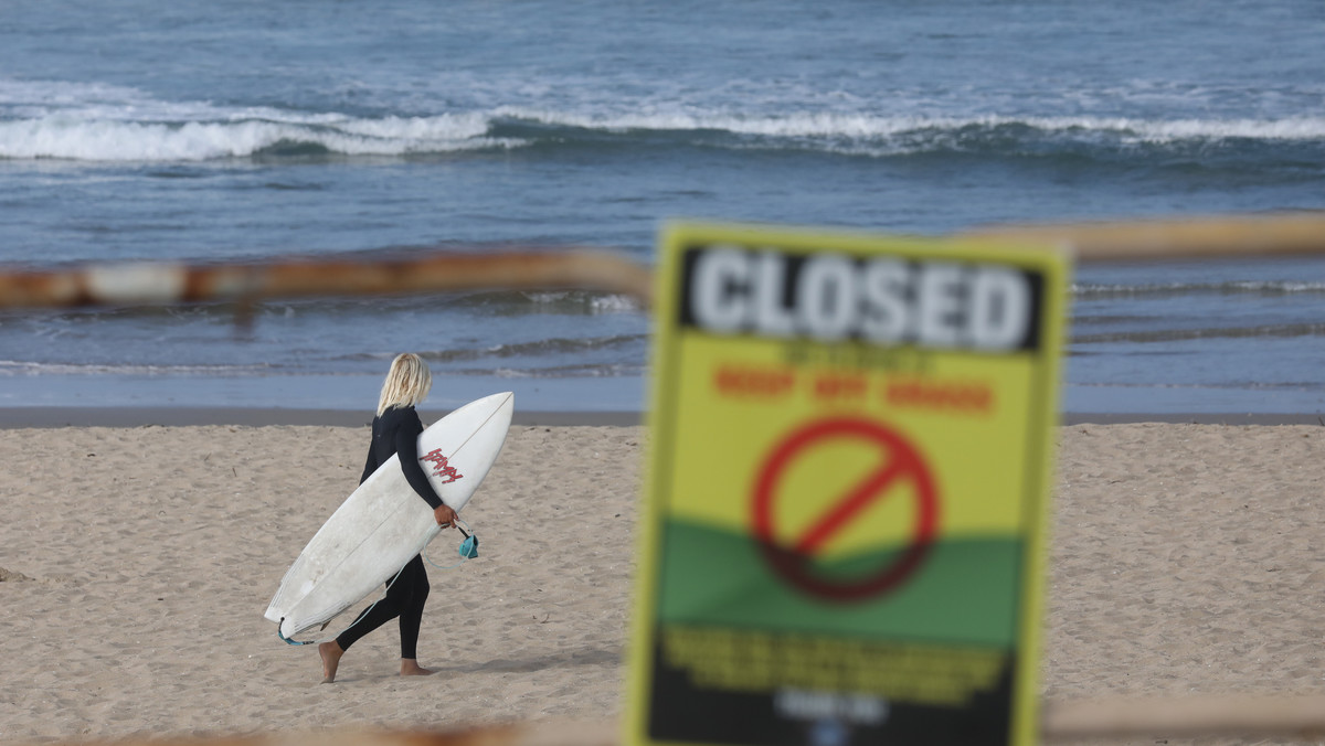 Koronawirus. USA: mimo protestów gubernator Kalifornii ogranicza dostęp do plaż