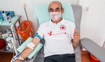 Krwiodawca rekordzista! Andrzej Lis oddał 100 litrów krwi