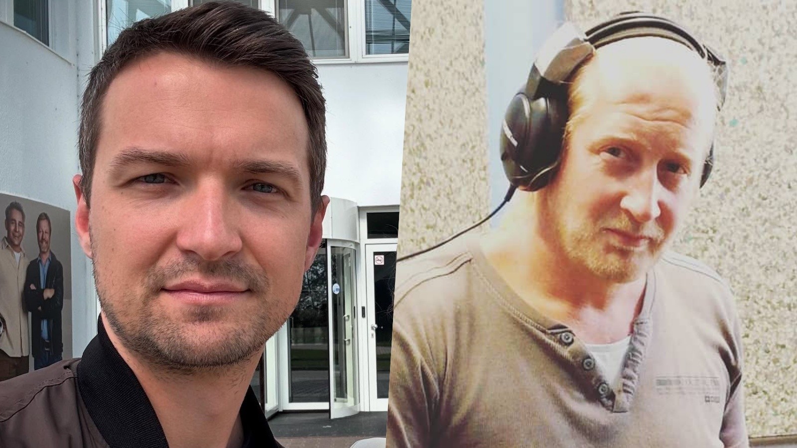 Moderátor Viktor Vincze a hudobný skladateľ Martin Hasák.