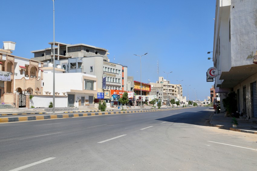 Prazne ulice Tripolija, Libija, tokom sukoba 15. avgusta