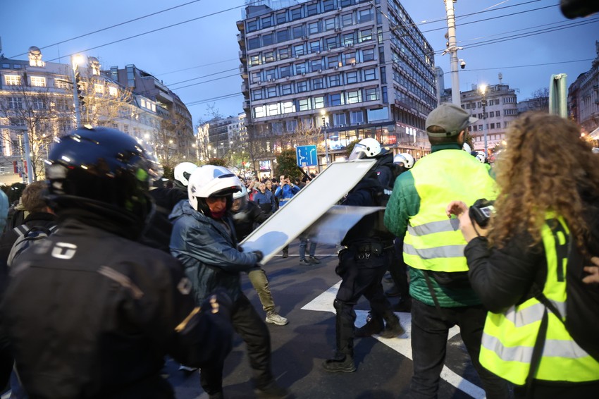 Protest ispred Rektorata