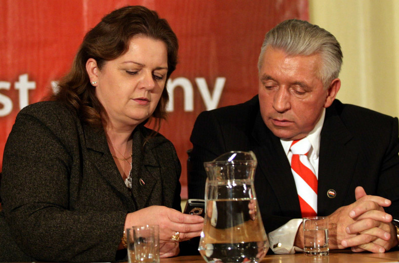 Renata Beger i Andrzej Lepper - Poznań, 29.09.2007 r.