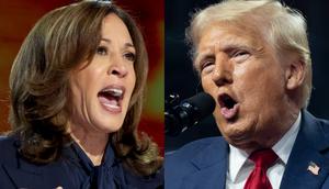 Vice President Kamala Harris and former President Donald Trump.Robert Gauthier/Los Angeles Times via Getty Images; Rebecca Noble/Getty Images