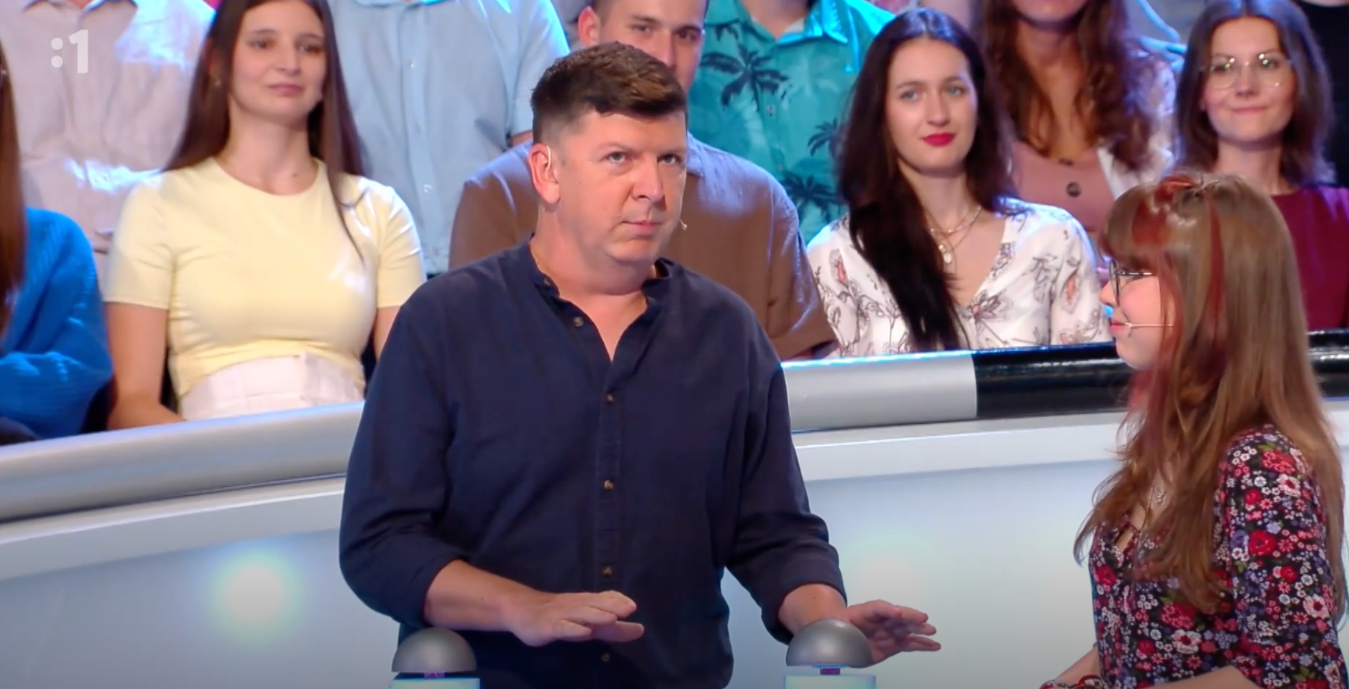 Moderátor Andrej Bičan a Anna Bičanová.